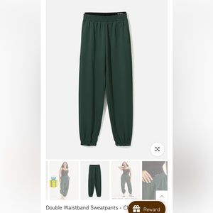 Double waistband sweatpants